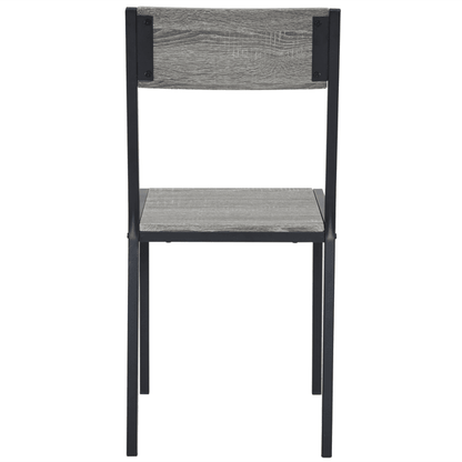 Dining Table Set for 4, Kitchen Table with 2 Chairs and a Bench, 4 Piece Kitchen Table Set for Small Space, Home Kitchen Bar Pub Apartment, Gray
