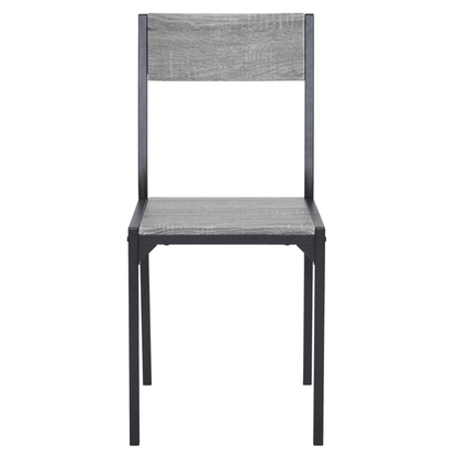 Dining Table Set for 4, Kitchen Table with 2 Chairs and a Bench, 4 Piece Kitchen Table Set for Small Space, Home Kitchen Bar Pub Apartment, Gray