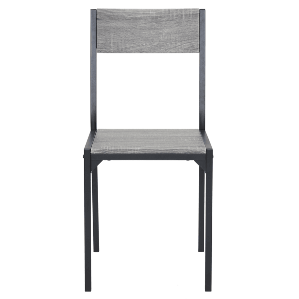 Dining Table Set for 4, Kitchen Table with 2 Chairs and a Bench, 4 Piece Kitchen Table Set for Small Space, Home Kitchen Bar Pub Apartment, Gray