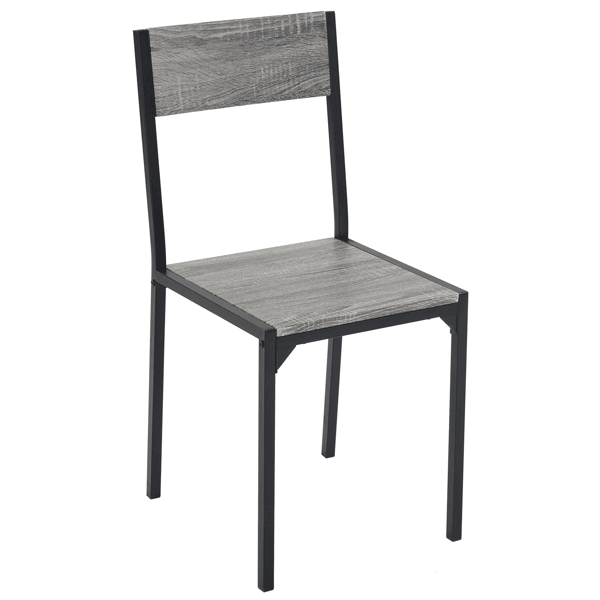 Dining Table Set for 4, Kitchen Table with 2 Chairs and a Bench, 4 Piece Kitchen Table Set for Small Space, Home Kitchen Bar Pub Apartment, Gray