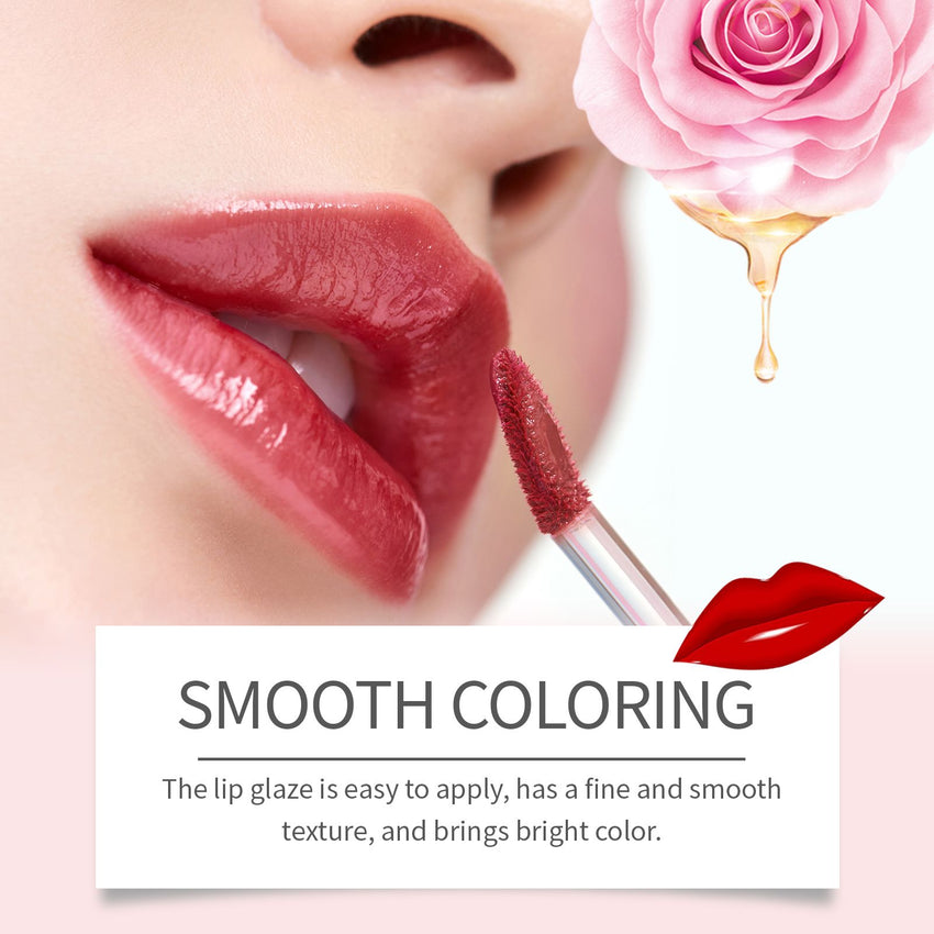 Eelhope Double Head Essence Lip Line Lip Glaze Pen 2-In-1 Lip Line Lip Glaze Mirror Gloss Lipstick Lip Gloss