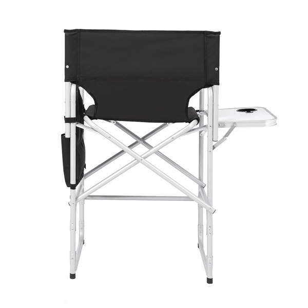 Silver White Iron Pipe Black Cloth Surface Plastic Sprayed Iron Round Pipe Director's Chair 103*60*499cm 120kg Without Carrying Bag