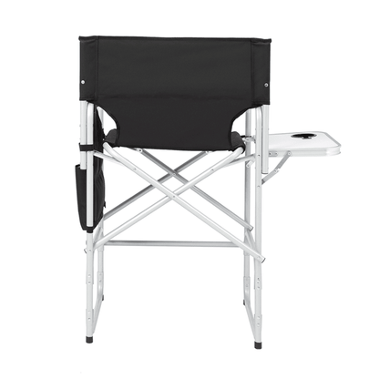 Silver White Iron Pipe Black Cloth Surface Plastic Sprayed Iron Round Pipe Director's Chair 103*60*499cm 120kg Without Carrying Bag