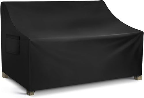 WLEAFJ Patio Sofa Cover Waterproof, 3-Seater Outdoor Sofa, Heavy Duty Deep Lounge Loveseat, Large