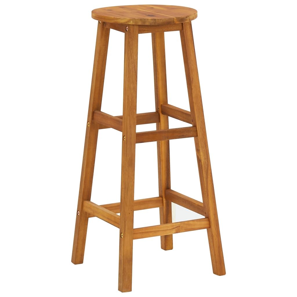 Garden Bar Set Natural Acacia Solid Acacia wood For 6 people