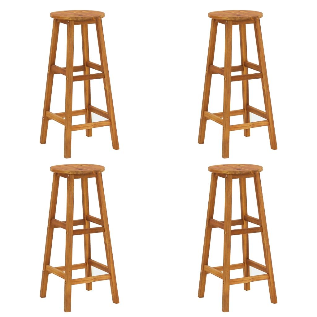 Garden Bar Set Natural wood Solid acacia wood Medium Durable