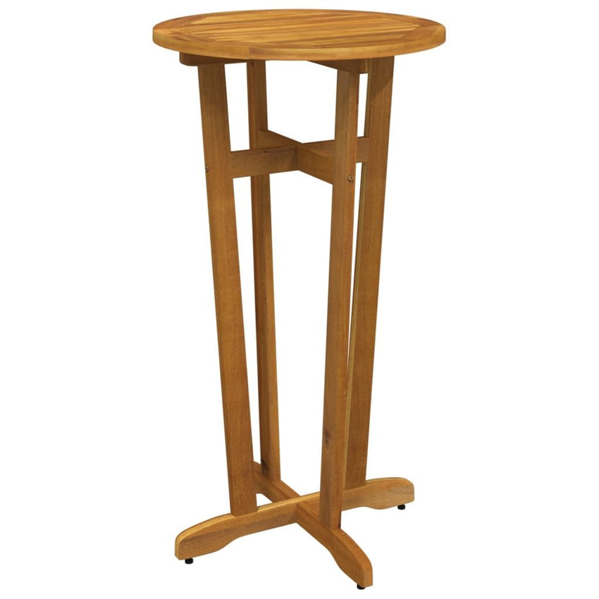Garden Bar Table Natural Brown Solid Acacia wood Standard Durable
