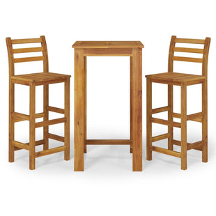 Garden Bar Set Natural wood Solid acacia wood Medium Durable