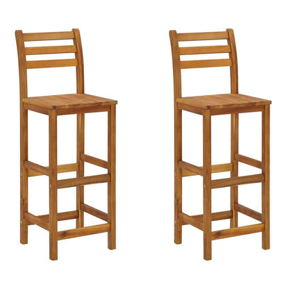 Garden Bar Set Natural wood Solid acacia wood Medium Durable
