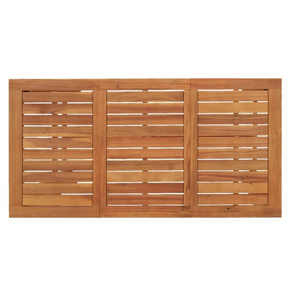 Garden Bar Table Natural Wood Solid Acacia Wood 47.2x23.6x41.3 in