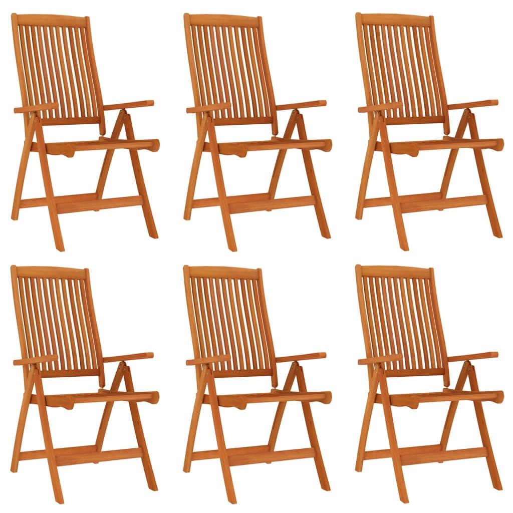 Garden Dining Set Reddish-brown Solid eucalyptus wood Large