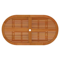 Garden Dining Set Reddish-brown Solid eucalyptus wood Medium