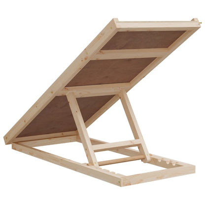 Dog Ramp Grey Solid fir wood, polyester 39.4 x 15.7 in