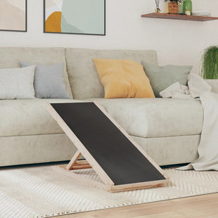 Dog Ramp Grey Solid fir wood, polyester 39.4 x 15.7 in