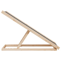 Dog Ramp Grey Solid fir wood, polyester 39.4 x 15.7 in