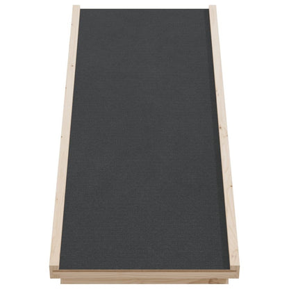 Dog Ramp Grey Solid fir wood, polyester 39.4 x 15.7 in