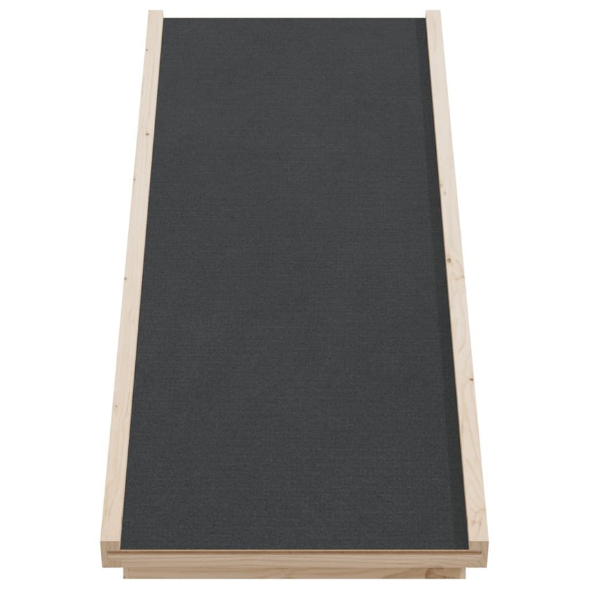 Dog Ramp Grey Solid fir wood, polyester 39.4 x 15.7 in