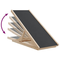 Dog Ramp Grey Solid fir wood, polyester 39.4 x 15.7 in