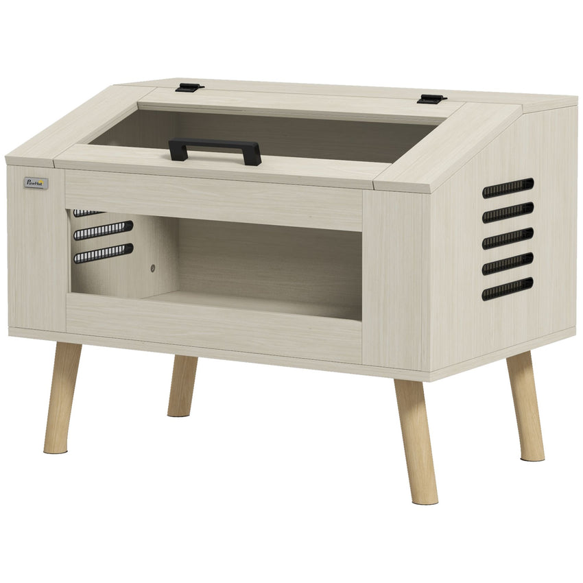 PawHut Reptile Terrarium 29 Gallon Top Opening Reptile Tank with Glass Windows Air Ventilations, for Snakes Lizards Horned Frogs Chameleons Hamsters Gerbils, 31.5" x 20" x 24"