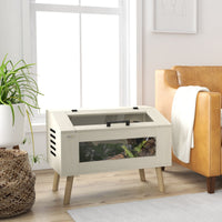 PawHut Reptile Terrarium 29 Gallon Top Opening Reptile Tank with Glass Windows Air Ventilations, for Snakes Lizards Horned Frogs Chameleons Hamsters Gerbils, 31.5" x 20" x 24"