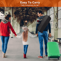 Folding Camp Table with Large Storage and Carrying Bags, for Picnic, Party, 37"x 22"