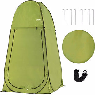 Camping Shower Tent 7FT Instant Pop Up Privacy Tents, Portable Toilet Tent Outdoor Dressing Room, Foldable Camp Sun Shelter for Beach Fishing