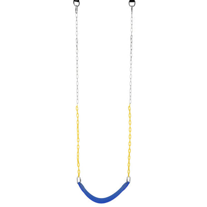 EVA+ Iron Swing + Hanging basket swing combination Blue Baby Swing