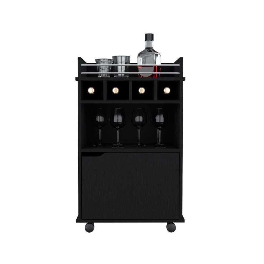 Bar Cart Kinsley, Living Room, Black