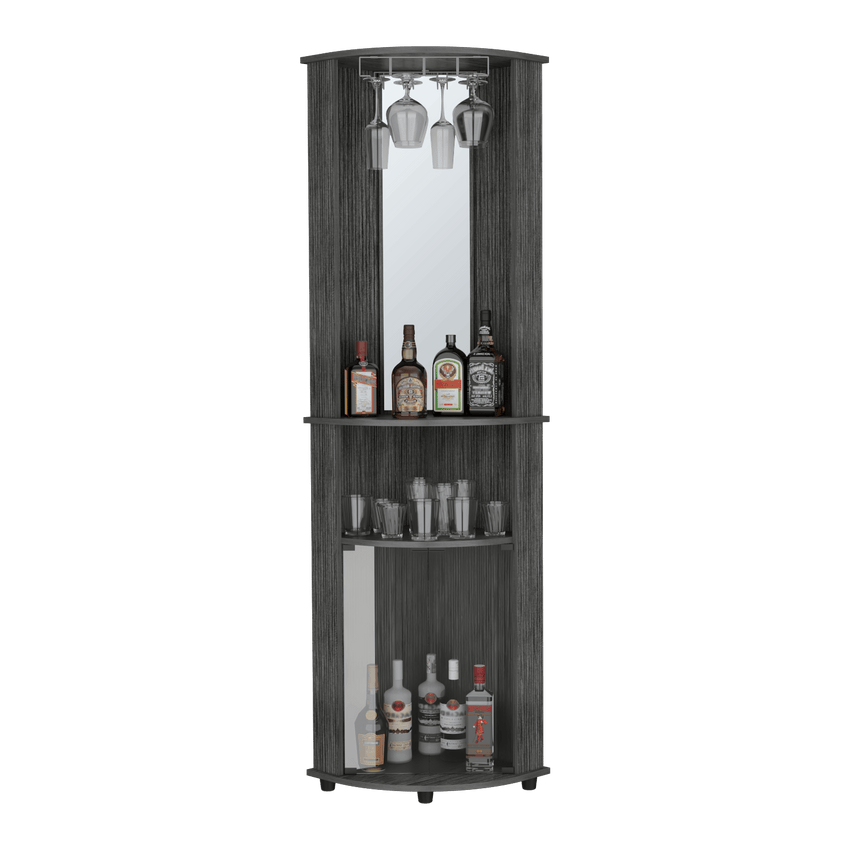 Corner Bar Cabinet Rialto, Living Room, Smokey Oak