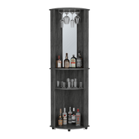 Corner Bar Cabinet Rialto, Living Room, Smokey Oak