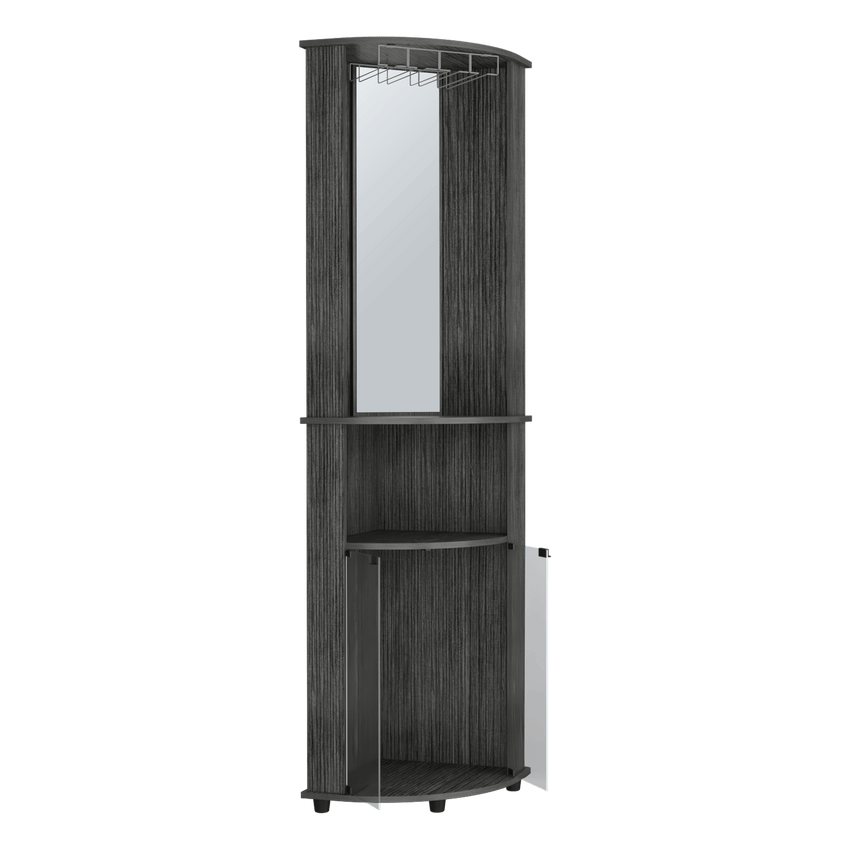 Corner Bar Cabinet Rialto, Living Room, Smokey Oak