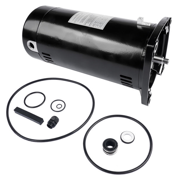Swimming Pool Motor USQ1152 Square Flange 1.5 HP Brand New Single Speed 3450 RPM 60 HZ 115/230 Volts