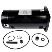 Swimming Pool Motor USQ1152 Square Flange 1.5 HP Brand New Single Speed 3450 RPM 60 HZ 115/230 Volts