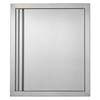VEVOR BBQ Access Door, 18W x 21H Inch Single Outdoor Kitchen Door, Stainless Steel Flush Mount Door, Wall Vertical Door with Recessed Handle, for BBQ Island, Grilling Station, Outside Cabinet