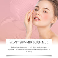 Eelhope (Milk tea color)Velvet Fine Flash Blush Clay Series, Natural Light And Light Color Red Makeup Cheeks Fine Flash Blush Cla