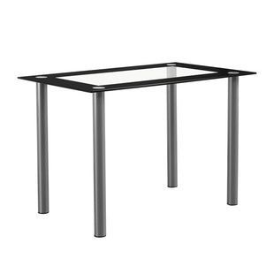 [Replace D0102H26NXG] 110cm Dining Table Tempered Glass Dining Table