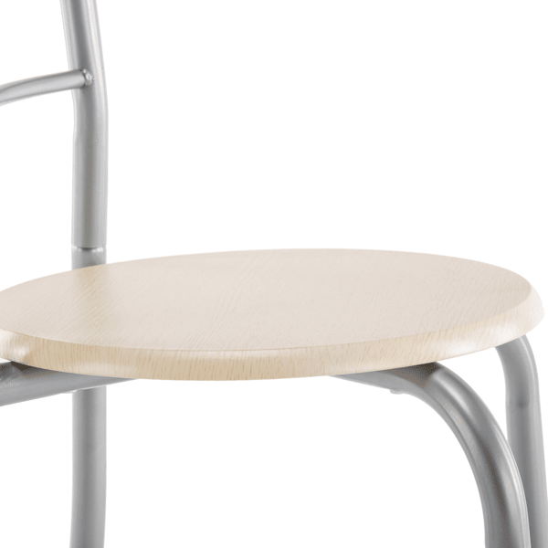 PVC Breakfast Table (One Table and Two Chairs) Natural