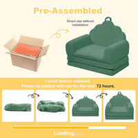 Shell-Shaped Convertible Dog Bed Sofa (22.8"x18.8"x15.7"): 2-in-1 Pet Bed & Couch With Machine-Washable Cover, Stylish Colors For Small/Medium/Large Dogs & Cats