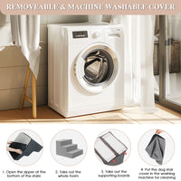 Dog Stairs For High Beds And Sofas - Pet Stairs For Older Dogs And Cats With Removable, Washable Covers And Non-slip Bottoms