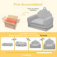 Shell-Shaped Convertible Dog Bed Sofa (22.8"x18.8"x15.7"): 2-in-1 Pet Bed & Couch With Machine-Washable Cover, Stylish Colors For Small/Medium/Large Dogs & Cats