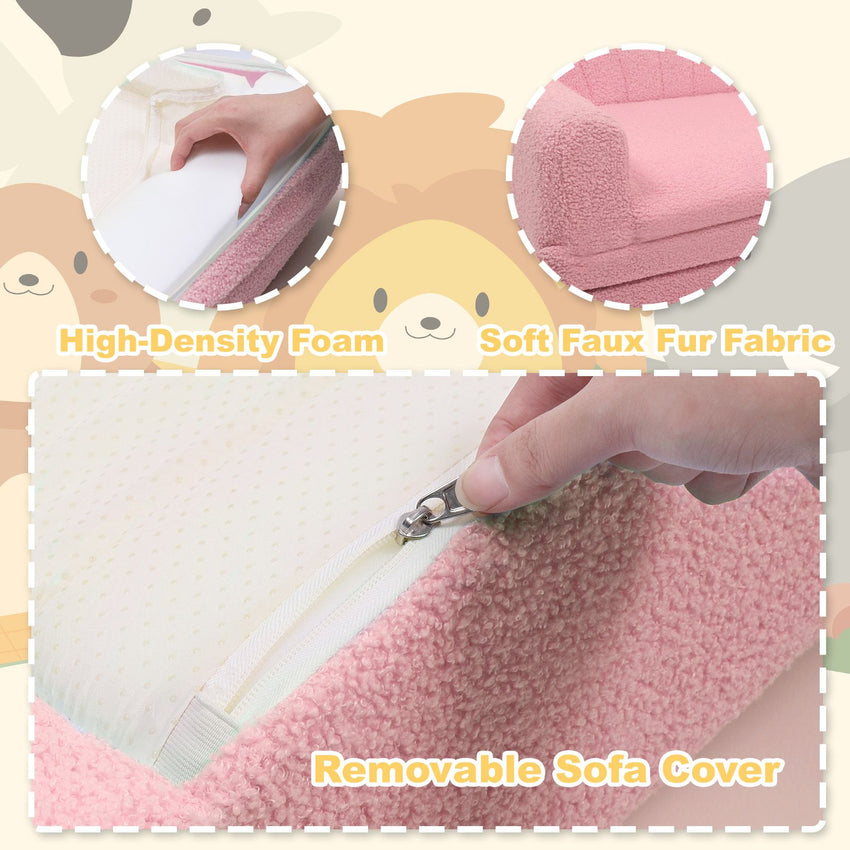 Shell-Shaped Convertible Dog Bed Sofa (22.8"x18.8"x15.7"): 2-in-1 Pet Bed & Couch With Machine-Washable Cover, Stylish Colors For Small/Medium/Large Dogs & Cats