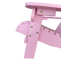 Outdoor or indoor Wood children Adirondack chair,pink