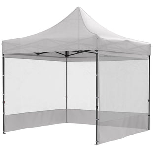10' x 10' Pop Up Canopy Tent Gazebo with Wheeled Carry Bag and Sides, Height Adjustable for Outdoor, Patio, Garden