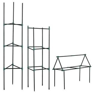 3 Pack Tomato Cage Set, 72 Inch DIY Tomato Plant Support Trellis, Tomato Trellis for Climbing Vegetables, Flowers and Fruits, Dark Green