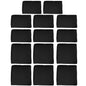 Outdoor 14pc Patio Rattan Sofa Set Cushion Polyester Cover Replacement Set - No Cushion Included, Black