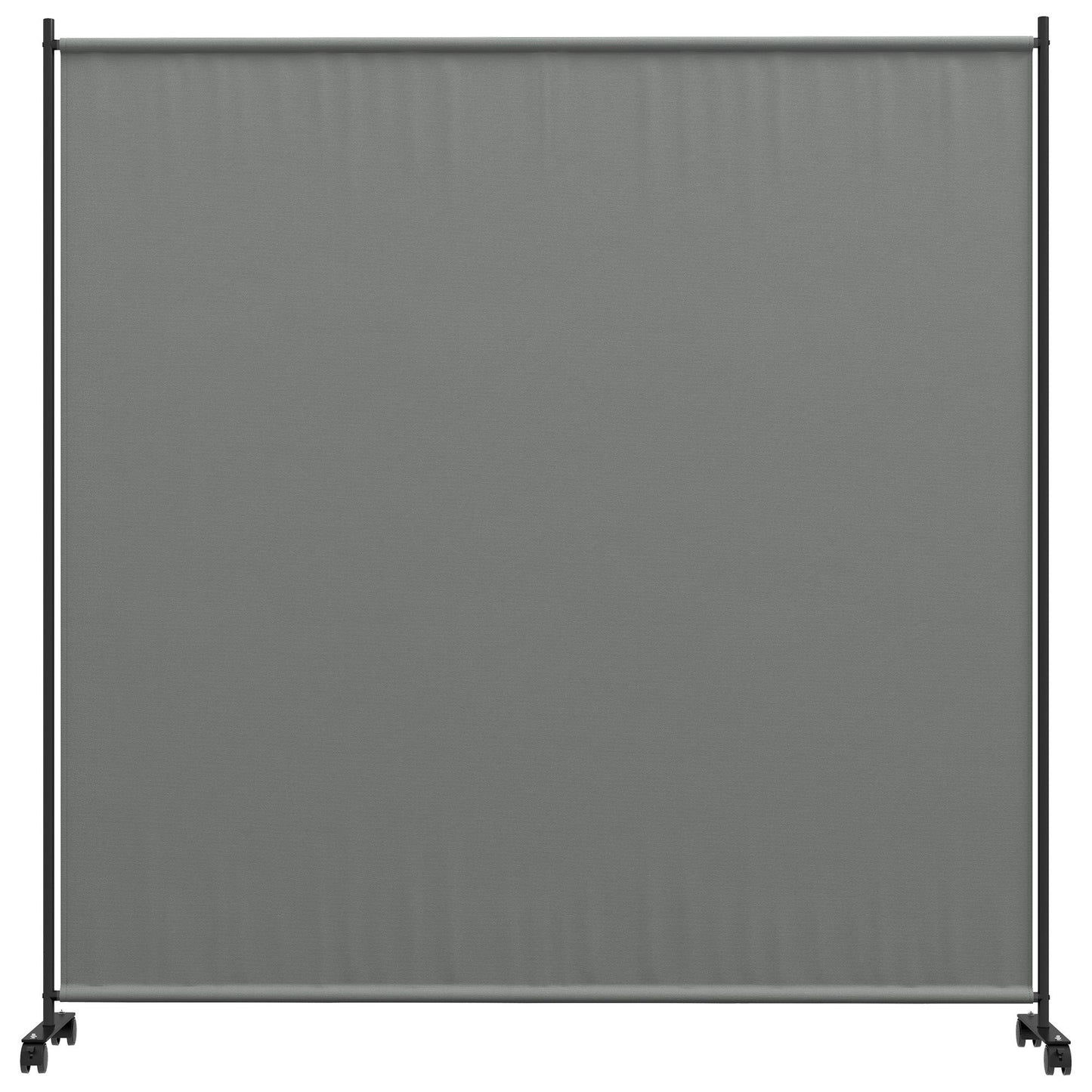 Outdoor Room Divider with Castor Wheels, Rolling Privacy Screen for Patio Backyard Pool Hot Tub, 6ft Tall