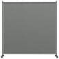 Outdoor Room Divider with Castor Wheels, Rolling Privacy Screen for Patio Backyard Pool Hot Tub, 6ft Tall