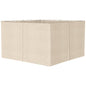 10' x 13' Universal Gazebo Sidewall Set with 4 Panels, Hooks/C-Rings Included for Pergolas & Cabanas, Beige