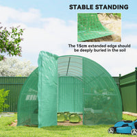 20x10x6.6ft Heavy Duty Outdoor Walk-in Tunnel Greenhouse Portable Garden Planting Warm House with PE Cover Green