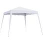 8' x 8' Pop Up Canopy, Outdoor Foldable Tent, Portable Canopy Tent with Carrying Bag for Camping, Party, Picnic, White